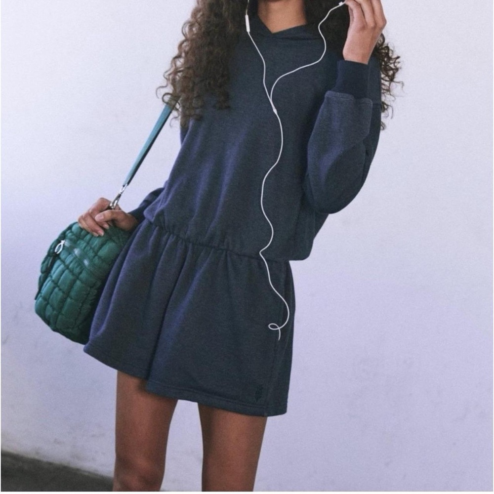 FP Movement by Free People Navy Long Sleeve Romper